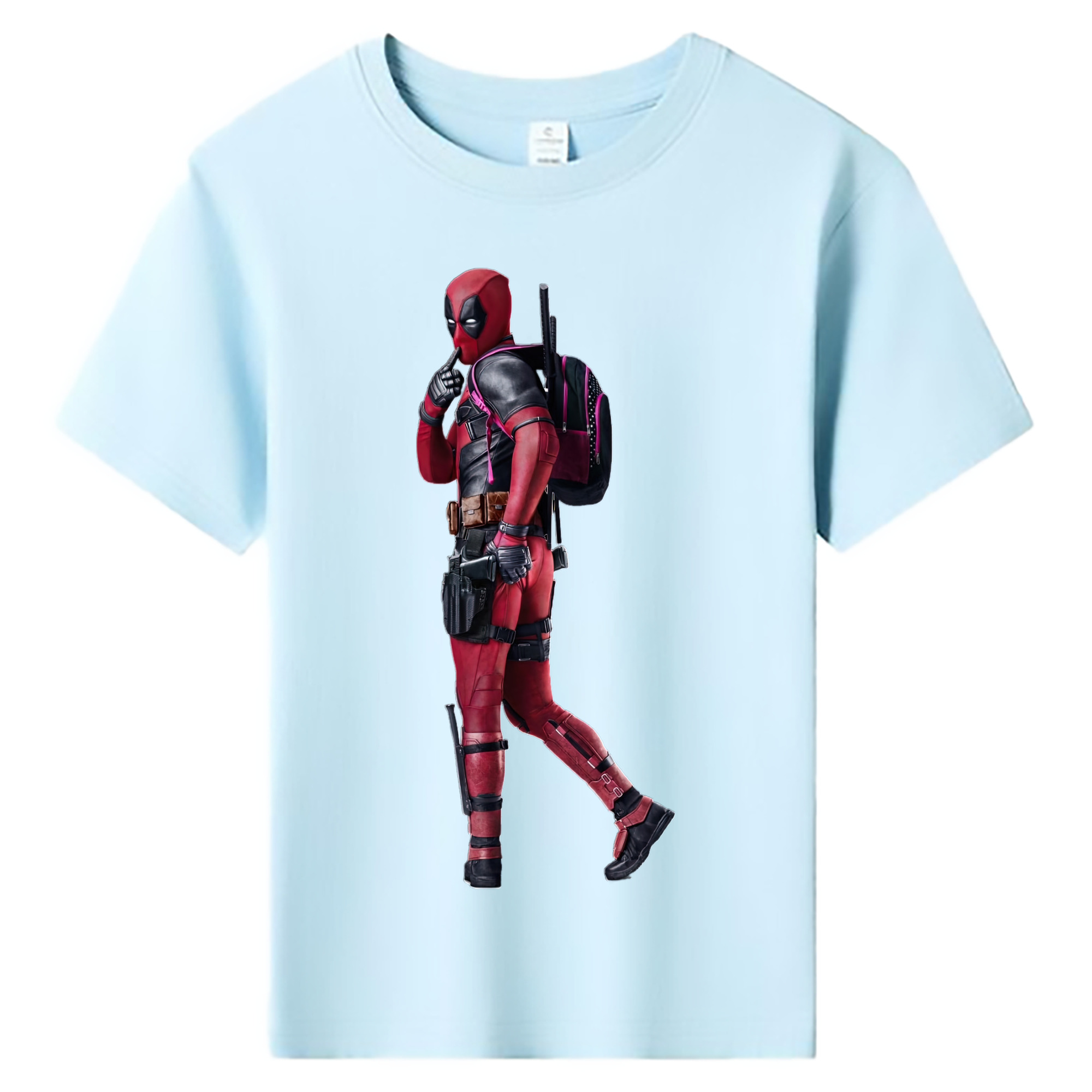 （画像用） Deadpool デッドプール 綿100％キッズTシャツ（フロントプリント）